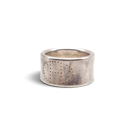 HERMÈS
Bague Hermès, modèle "Eclipse" en argent 92