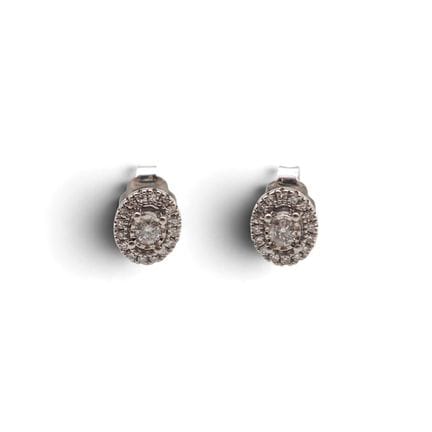 MAUBOUSSIN
Mauboussin 18K白金耳环， 750/1000，“生命、自由与爱”系