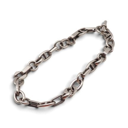 HERMÈS 
Collier Hermès à maillons imposants, colle