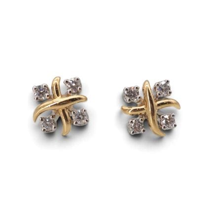 TIFFANY  CO
Boucles d’oreilles puce signées Tiffan