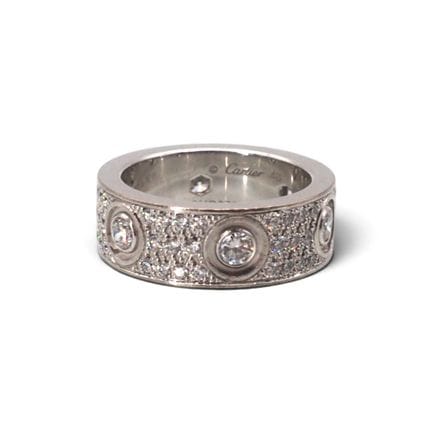 CARTIER 
Bague Cartier, modèle ''Love'' en or blan