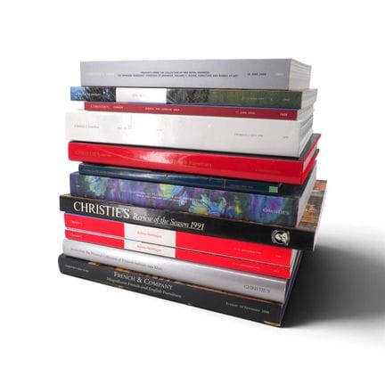 Ensemble comprenant 12 volumes de catalogues d'exp