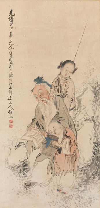 Ren Xiong (chinois, 1823-1857). Peinture à l'encre