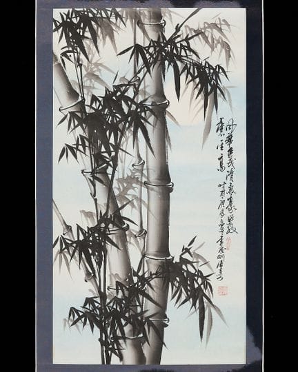 Li Qinggang (taïwanais, XXe siècle). Peinture sur 