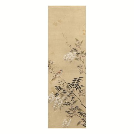 Tuschemalerei auf Seidenrolle der japanischen Nang