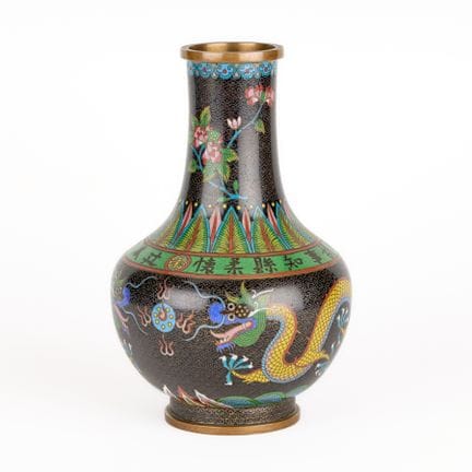 Vase en cloisonné de la période de la République d