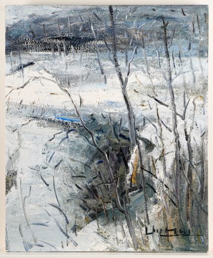 Liu Feng Zhi (Chinois, 1964-2017). Peinture à l'hu