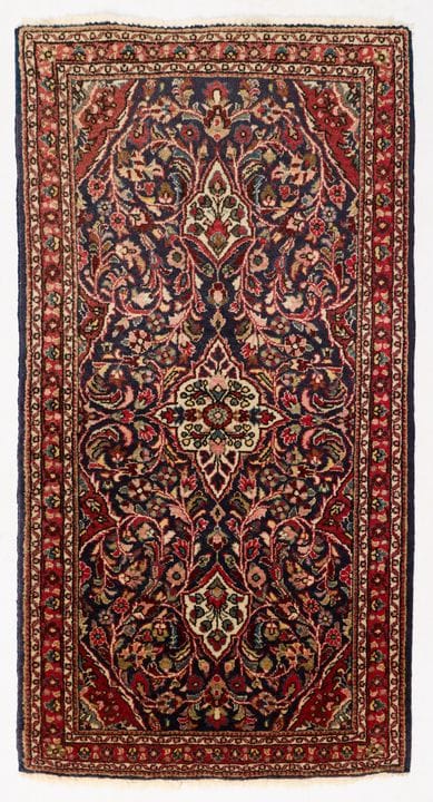 Persischer, handgeknüpfter Wollteppich aus Hamedan
