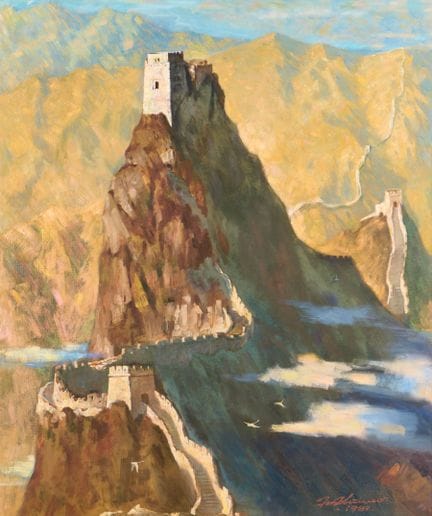 Tu Zhiwei (chinois, né en 1951). Peinture à l'huil