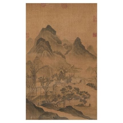Peinture chinoise de la dynastie Qing, à l'encre s