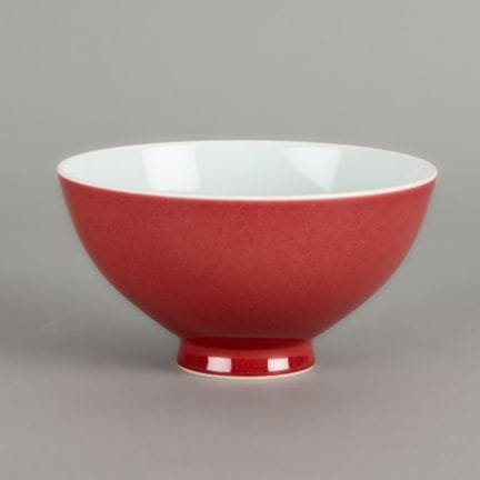 Bol sur pied en porcelaine de la dynastie Qing, de