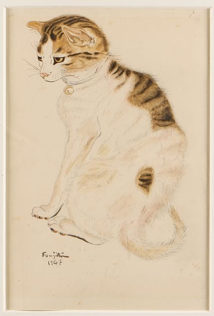 Im Stil von Leonard Tsuguharu Foujita (japanisch/f