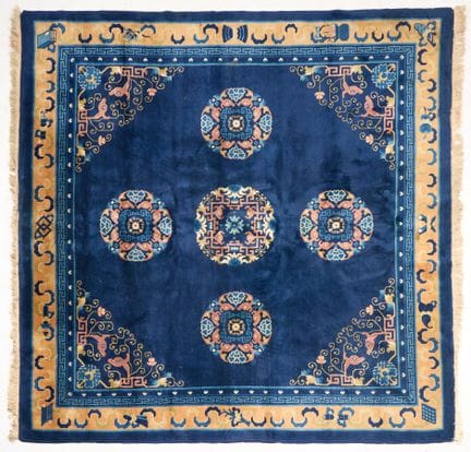 Tapis en laine de Pékin de style Art déco chinois,