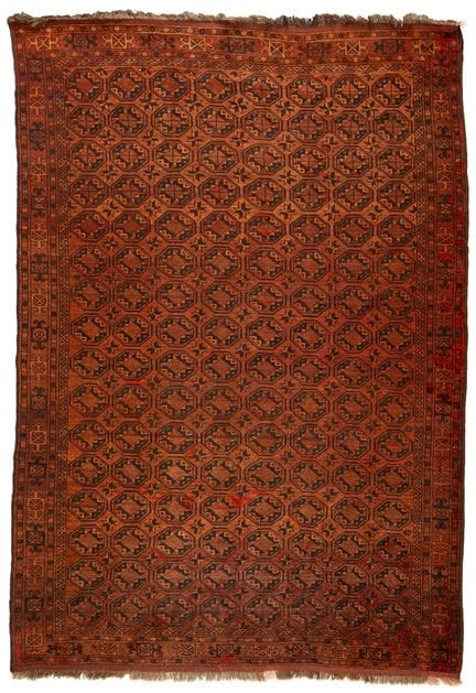 Handgeknüpfter Wollteppich des Ersari-Stammes, Tur