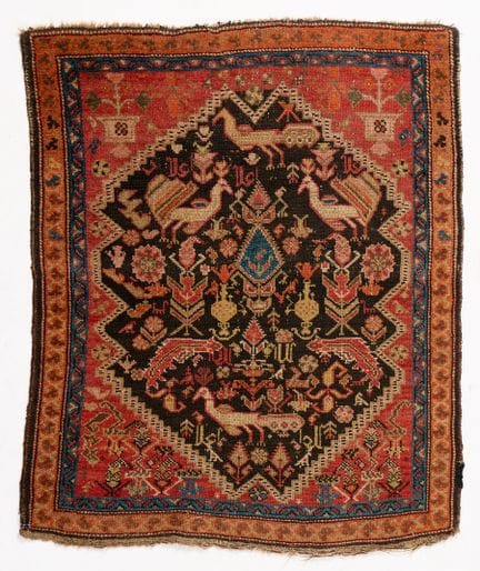 Persischer, handgeknüpfter Wollteppich aus Shiraz,