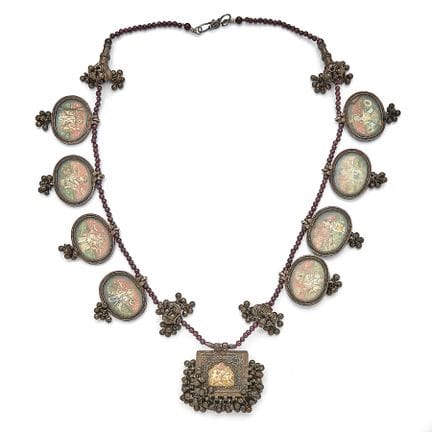 Hinduistisches Tempelamulett oder Pilgerkette aus 