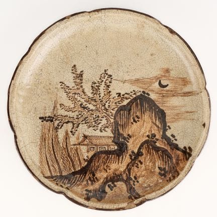 Assiette à huile « abura-zara » de la faïence japo