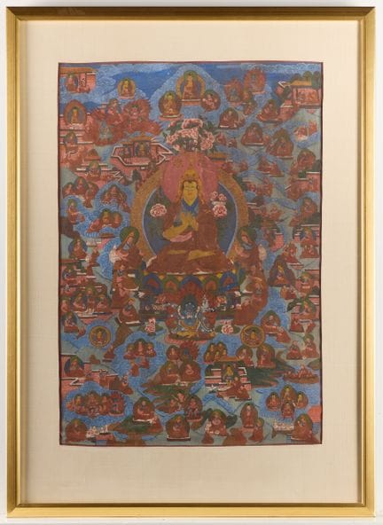 Thangka bouddhiste tibétain d'Asie du Sud-Est, pei