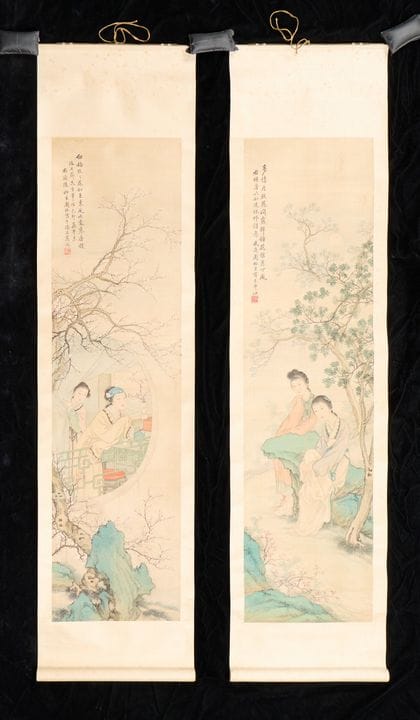 Zhou Baisheng (chinois, 1887-1955). Ensemble de de