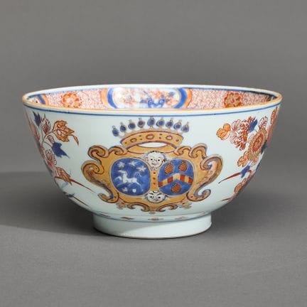 Bol chinois en porcelaine Imari à armoiries, desti