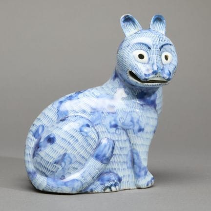 Seltenes chinesisches Export-Porzellan in Blau-Wei