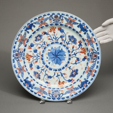 Chinesischer Imari-Porzellan-Teller für den Export