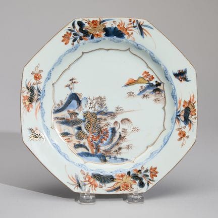 Imari-Teller aus chinesischem Exportporzellan, Kan