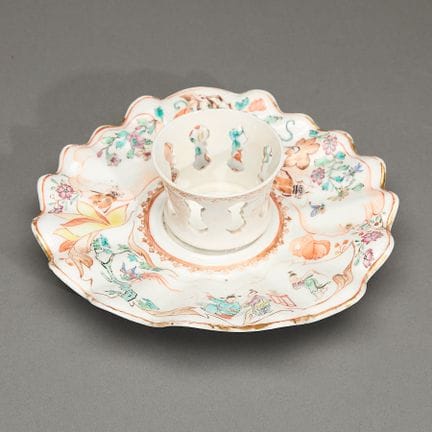 Mancerina en porcelaine chinoise d’exportation, ép