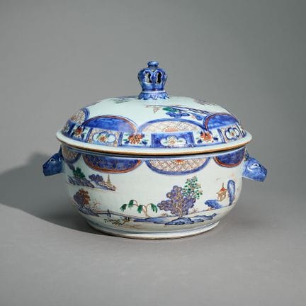 Soupière et couvercle en porcelaine chinoise d’exp