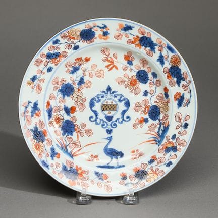 Assiette exceptionnelle et rare en porcelaine Imar