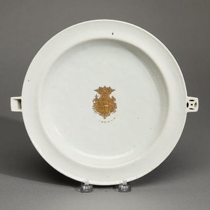Soucoupe à eau chaude en porcelaine chinoise d’exp