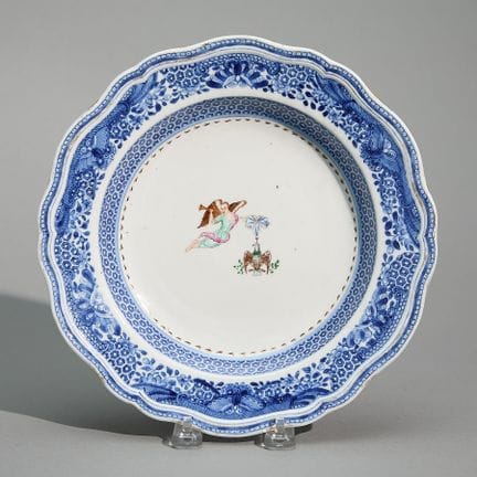 Rare bol à soupe en porcelaine chinoise d’exportat
