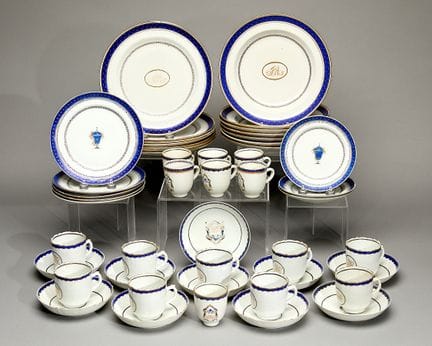 Service de table partiel en porcelaine chinoise de