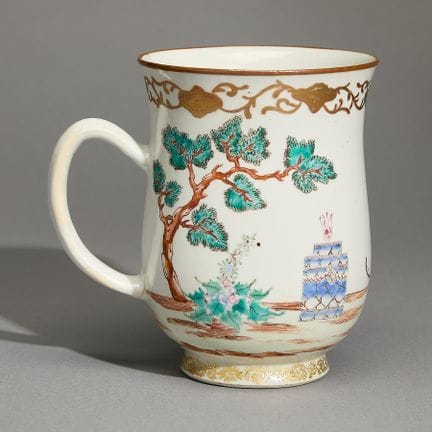 Tasse en porcelaine chinoise destinée à l'exportat