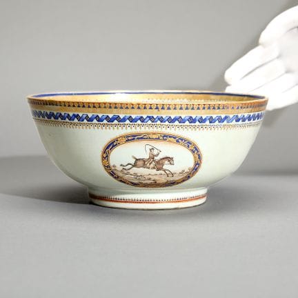 Bol en porcelaine chinoise destiné à l'exportation
