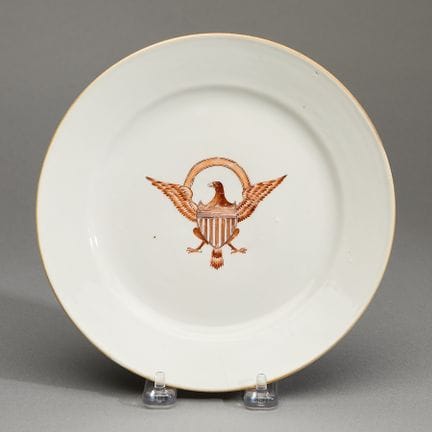 Assiette en porcelaine chinoise destinée au marché