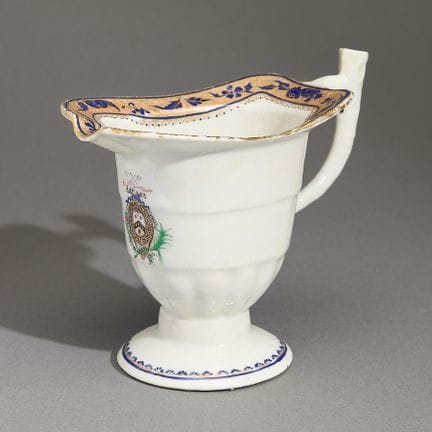 Pot à crème chinois en porcelaine d’exportation, e