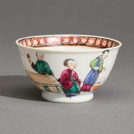 Bol à thé en porcelaine chinoise d'exportation, ép