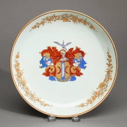 Grande soucoupe en porcelaine chinoise d'exportati