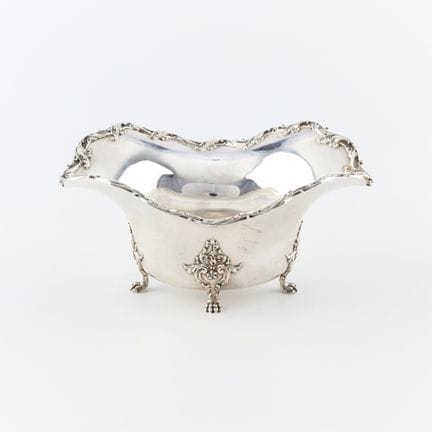 Sterling silver footed dish, potentially a candy o