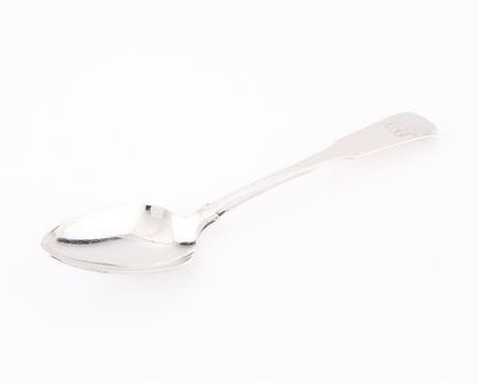 American Colonial coin silver spoon, ca. 19th cent