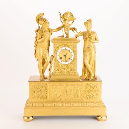 Bouchet Freres, France. French Empire ormolu mantl