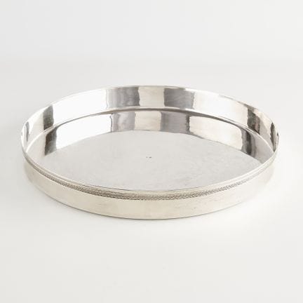 Turkish Republic Period round .900 silver tray wit