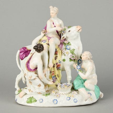 Meissen, Germany. Porcelain figural group depictin