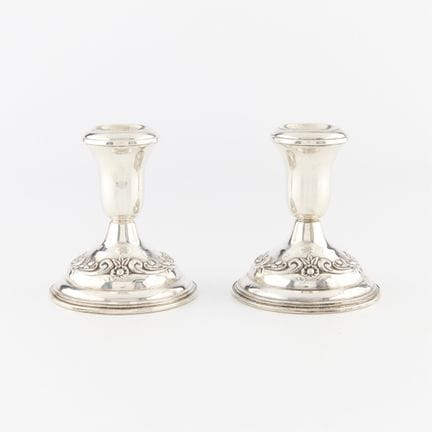 Reed & Barton sterling silver candlestick holders 
