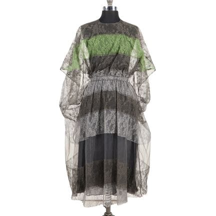 Valentino silk with lace overlay dress, new with t