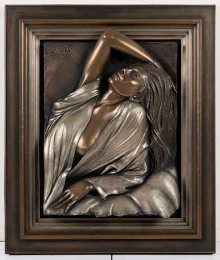 Bill Mack (American, b. 1944). Bonded bronze alto-