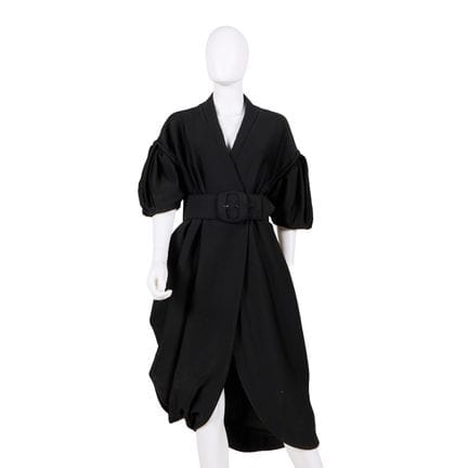 Moschino polyamide cotton blend collarless black c