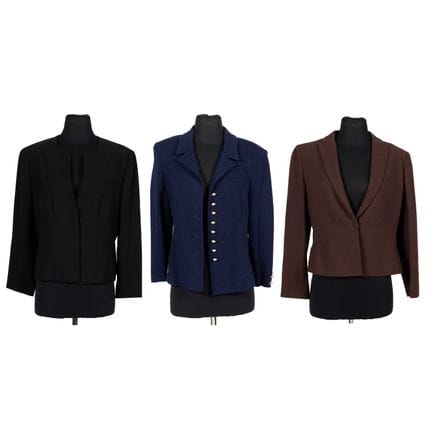 Group of three blazers. Including: one Armani Le C