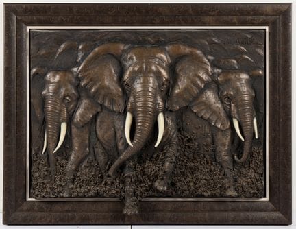 Bill Mack (American, b. 1944). Bonded bronze alto-